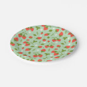 Strawberry Berry Birthday Party Pappteller (Schrägansicht)