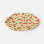 Strawberry Berry Birthday Party Pappteller (Schrägansicht)