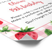 Strawberry Berry Birthday Time Kapsel Poster (Ecke)