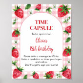 Strawberry Berry Birthday Time Kapsel Poster (Vorne)