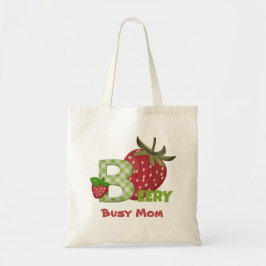 Strawberry Berry Busy Mama Tote Bag Tragetasche