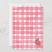 Strawberry Berry Einladung zum Geburtstag (Rückseite)