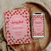 Strawberry Berry Einladung zum Geburtstag