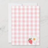 Strawberry Berry Einladung zum Geburtstag (Rückseite)