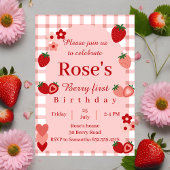 Strawberry, Berry erste Einladung zum Geburtstag