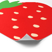 Strawberry Berry Erster Geburtstag Begrüßungszeich Poster (Ecke)