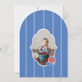 Strawberry Berry Erster Geburtstag Foto Einladung (Rückseite)