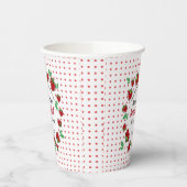 Strawberry Berry Erster Geburtstag Party Pappbecher (Links)