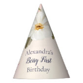 Strawberry Berry Erster Geburtstag Party Partyhütchen (Vorderseite)
