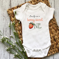 Strawberry Berry Erster Geburtstag Vintag