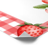 Strawberry Berry Erstes Poster Willkommenszeichen (Ecke)