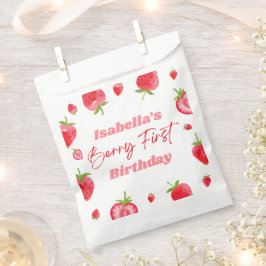 Strawberry Berry First 1st Birthday Party Geschenktütchen