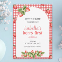 Strawberry Berry First Birthday Berry Weet