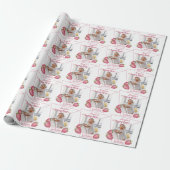 Strawberry Berry First Birthday Geschenkpapier (Ungerollt)