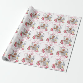 Strawberry Berry First Birthday Geschenkpapier