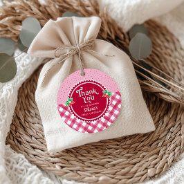 Strawberry Berry First Birthday Girl Vielen Dank Geschenkanhänger