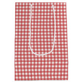 Strawberry Berry First Birthday Mittlere Geschenktüte (Rückseite)