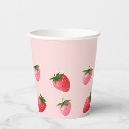 Strawberry Berry First Birthday Pappbecher