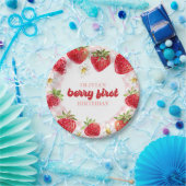 Strawberry Berry First Birthday Pappteller (Party)