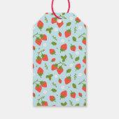 Strawberry Berry First Birthday Party Geschenkanhänger (Rückseite)