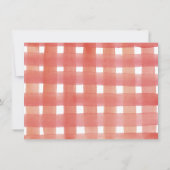 Strawberry Berry First Birthday Party Girl Foto Einladung (Rückseite)