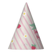 Strawberry Berry First Birthday Party Hat Partyhütchen (Links)