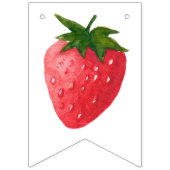 Strawberry Berry First Birthday Wimpelkette (Erste Fahne)