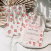 Strawberry Berry First Boho Birthday Einladung