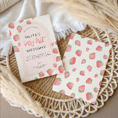 Strawberry Berry First Boho Birthday Einladung