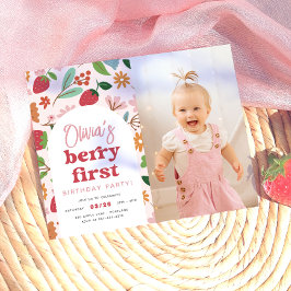 Strawberry Berry First Budget Foto Geburtstagspart