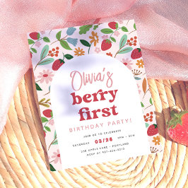 Strawberry Berry First Budget Geburtstagspartei