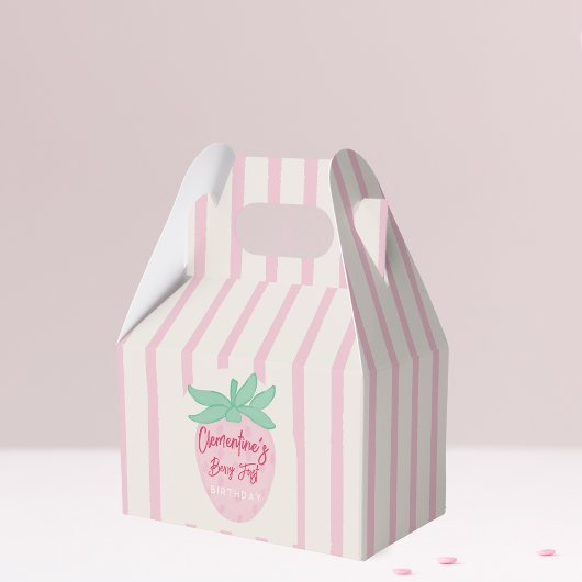 Strawberry Berry First Favor Box Geschenkschachtel