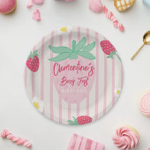 Strawberry Berry First Paper Plate Pappteller