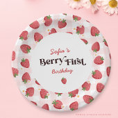 Strawberry Berry First Party Pappteller