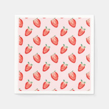 Strawberry Berry First Pink zum Geburtstag Einladu
