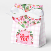 Strawberry Berry First Twins Joint Birthday Geschenkschachtel (Vorderseite)