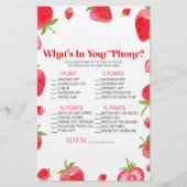 Strawberry Berry im Handy Baby Duschspiel Briefpapier (Vorderseite)