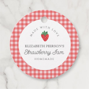 Strawberry Berry Jam Zuhause Custom Geschenkanhänger