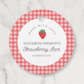 Strawberry Berry Jam Zuhause Custom Geschenkanhänger (Rückseite)