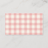 Strawberry Berry liebte Windelwaschmaschine Begleitkarte (Rückseite)