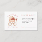 Strawberry Berry liebte Windelwaschmaschine Begleitkarte (Vorderseite)