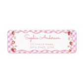 Strawberry Berry Rücksendeadresse (Vorne)