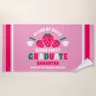 Strawberry Berry Sweet Abschluss Strandtuch