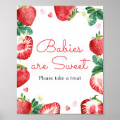 Strawberry Berry Sweet Babies sind süß Poster (Vorne)