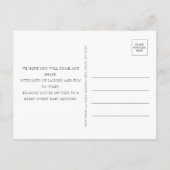 Strawberry Berry Sweet Baby Dusche Budget Postkart Einladungspostkarte (Rückseite)