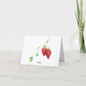 Strawberry Berry Sweet Baby Dusche Danke Karte (Rückseite)