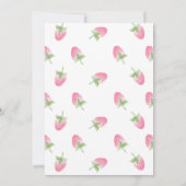 Strawberry Berry Sweet Baby Dusche Einladung (Rückseite)
