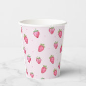 Strawberry Berry Sweet Baby Dusche Pappbecher (Vorderseite)