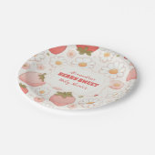 Strawberry Berry Sweet Baby Dusche Pappteller (Schrägansicht)