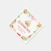 Strawberry Berry Sweet Baby Dusche Serviette (Ecke)